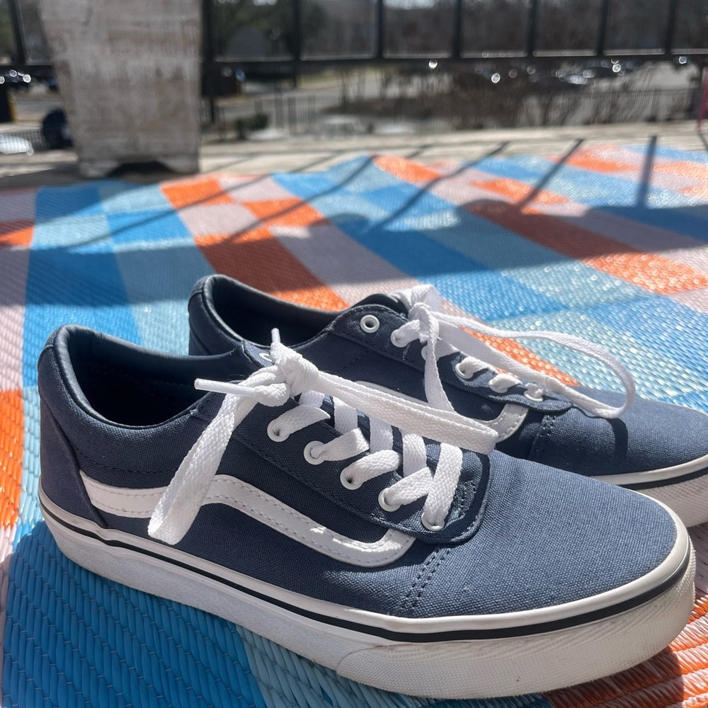 Vans Blue Canvas Sneakers